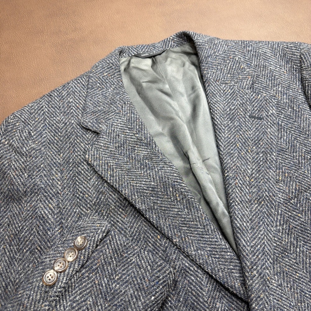 Vintage Polo Ralph Lauren Tweed Herringbone Sport Coat Blazer Men's 40R MINT!!